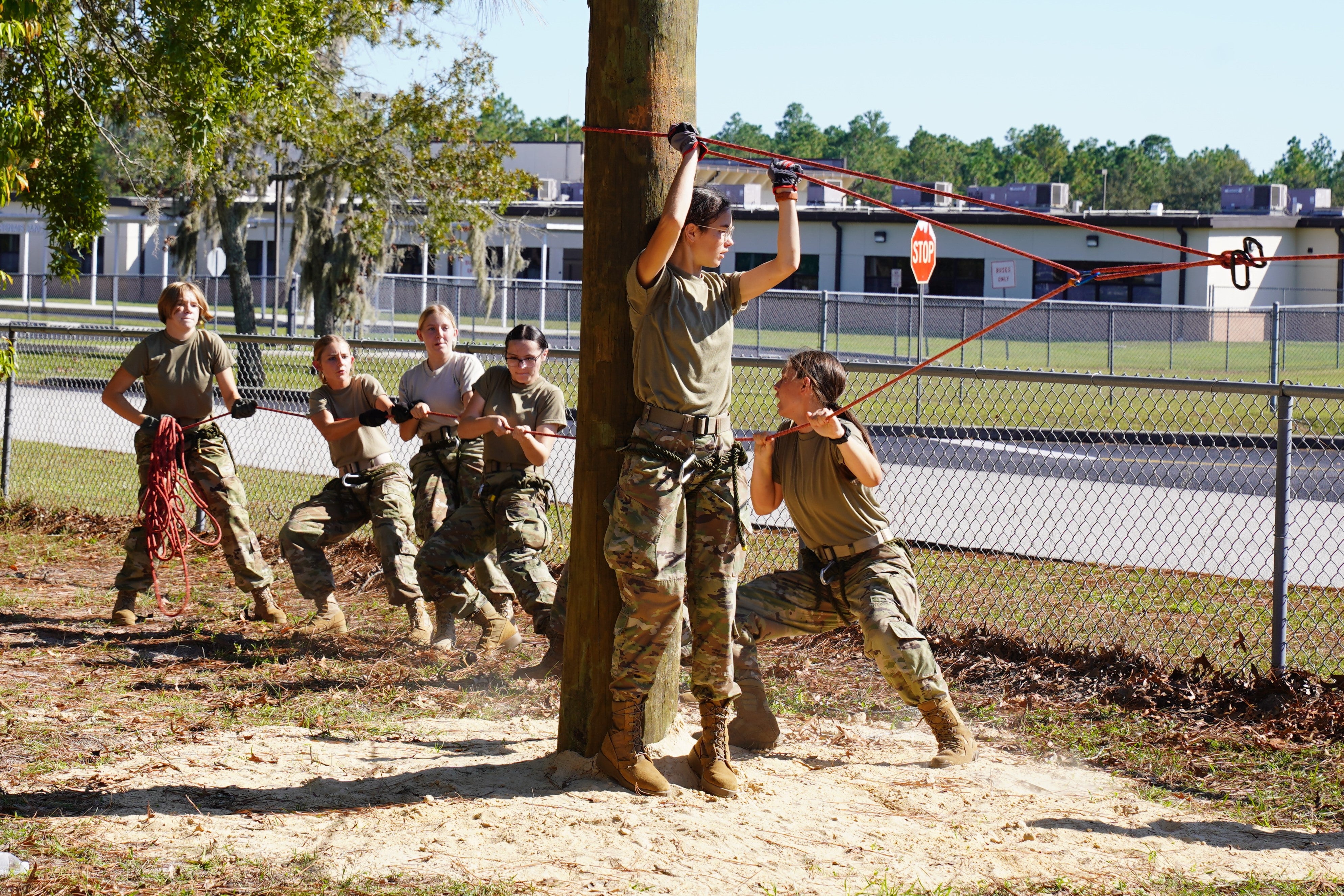 WREC Donates Utility Poles to Lecanto High School's JROTC