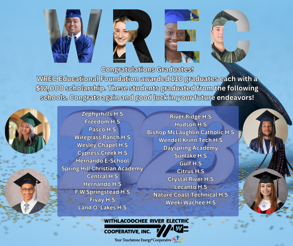 WREC Educational Foundation Scholarships 2023 | Withlacoochee River