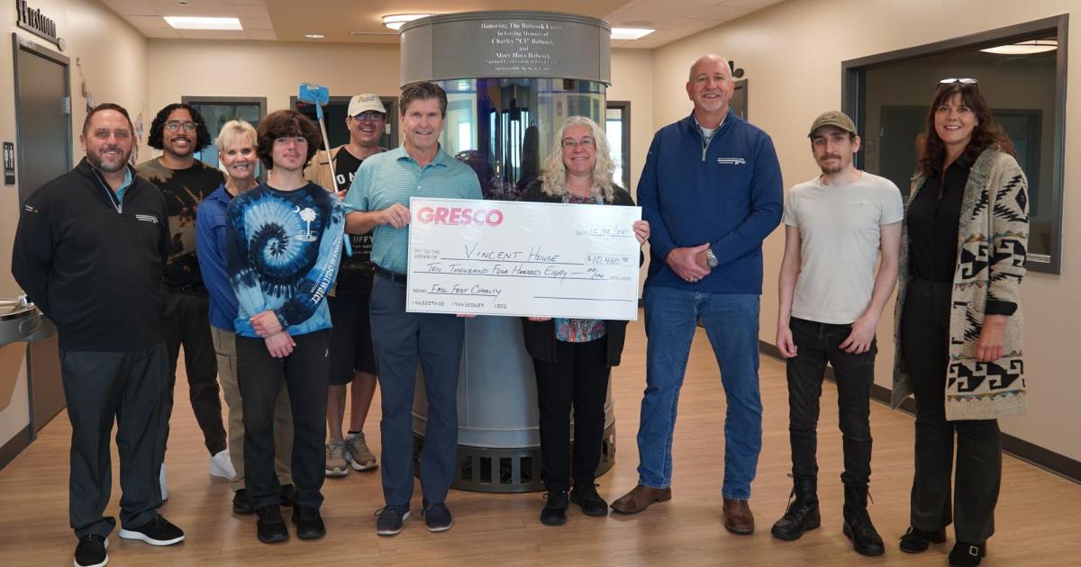 WREC Joins Gresco in Check Presentation at Vincent House ...