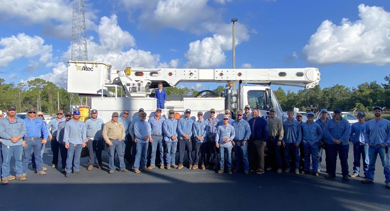Special Guest Visits WREC's Crystal River Office