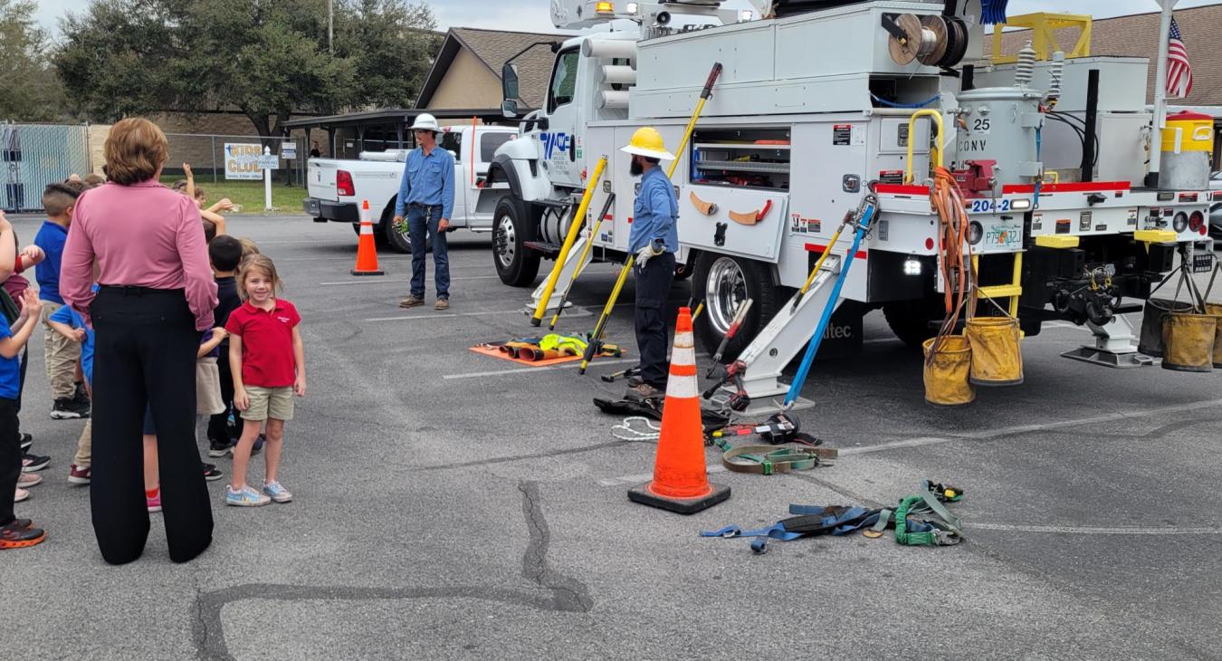 Safety Demonstration at Grace Christian School