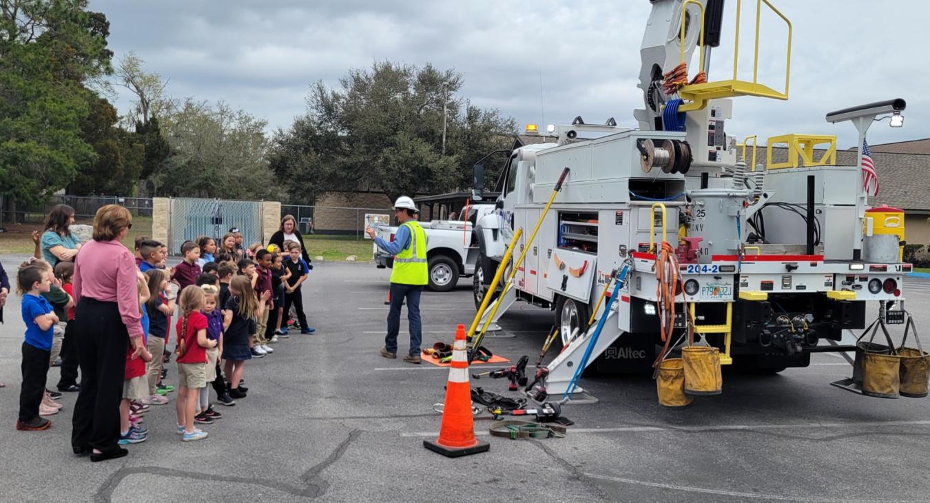 Safety Demonstration at Grace Christian School