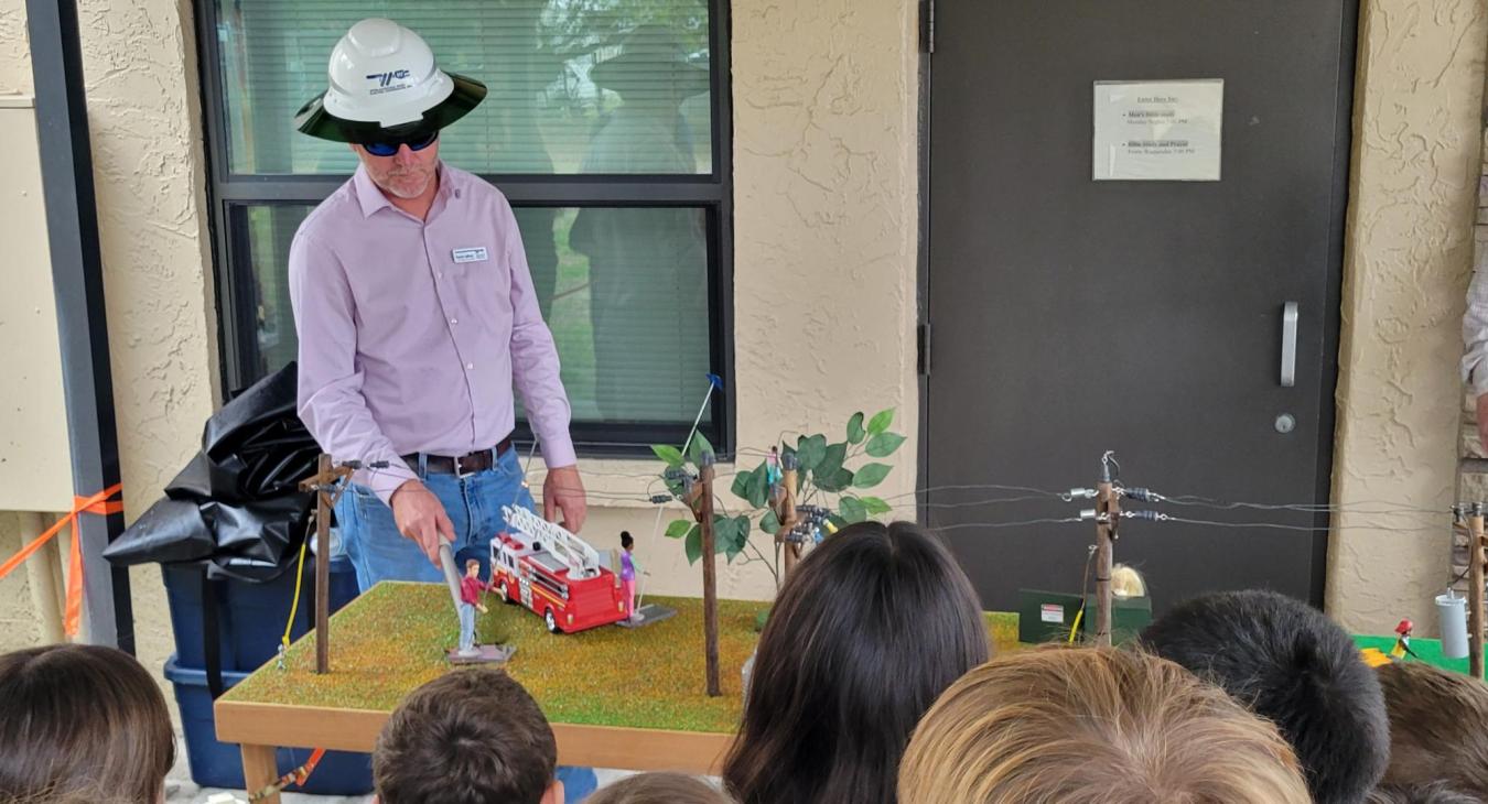 Safety Demonstration at Grace Christian School