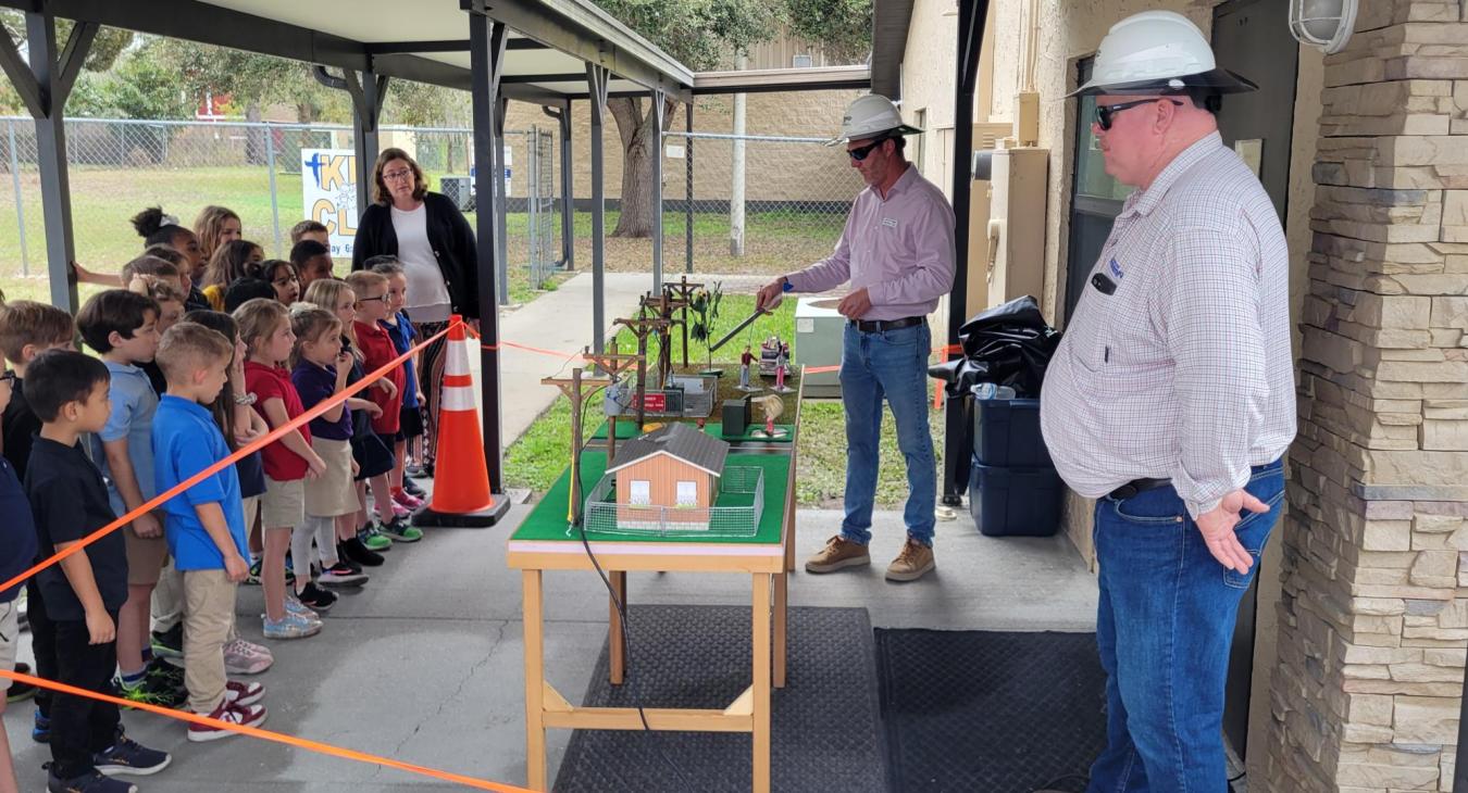 Safety Demonstration at Grace Christian School