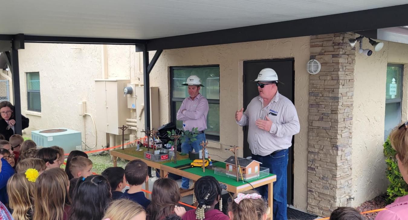 Safety Demonstration at Grace Christian School