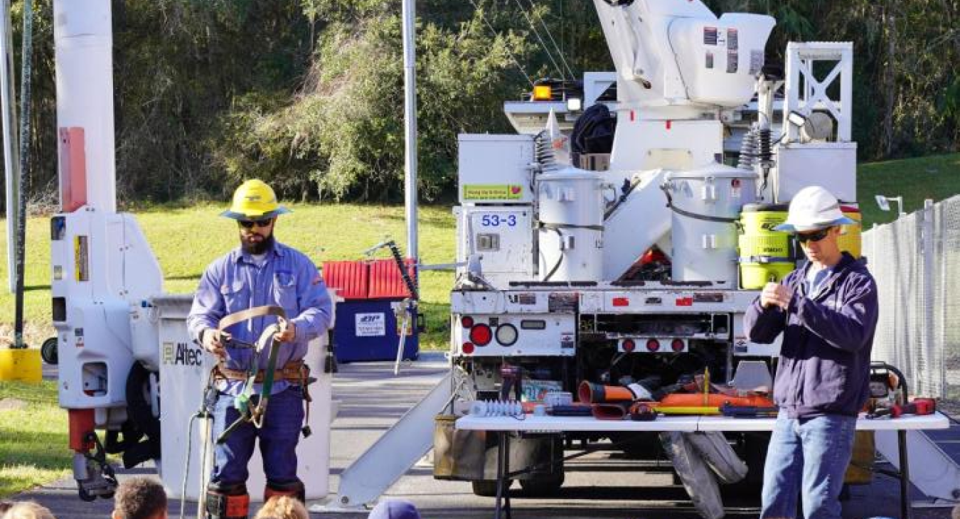 Career Day Presentation By WREC Linemen