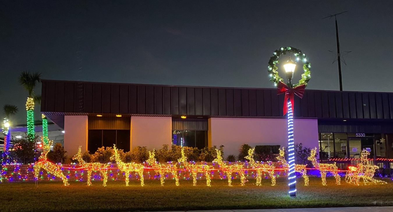 Christmas Office Decorations at WREC