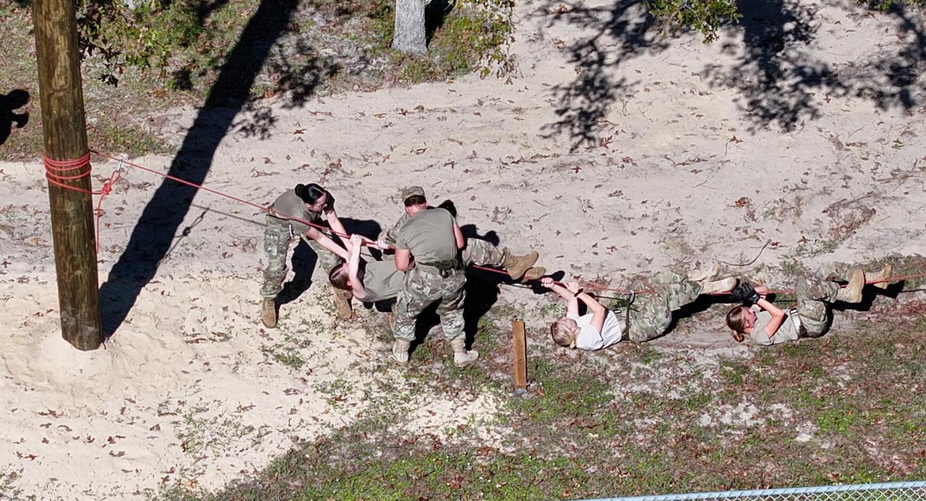 WREC Donates Utility Poles to Lecanto High School's JROTC