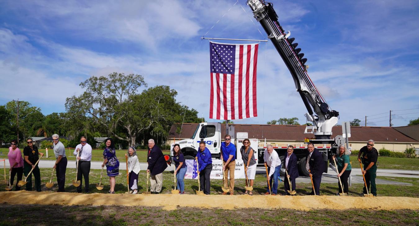 WREC Hosts Veterans Housing Project Groundbreaking Ceremony