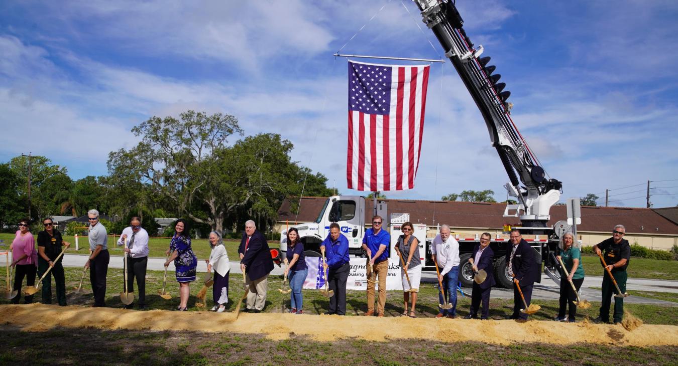 WREC Hosts Veterans Housing Project Groundbreaking Ceremony