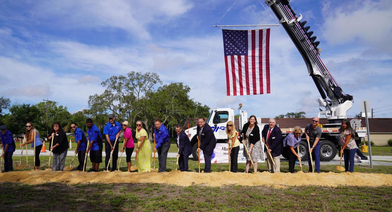 WREC Hosts Veterans Housing Project Groundbreaking Ceremony