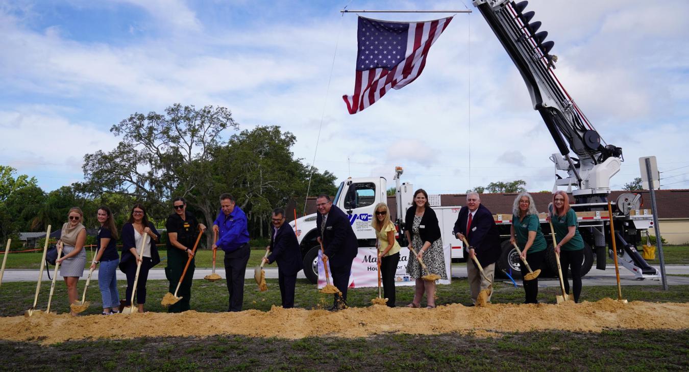 WREC Hosts Veterans Housing Project Groundbreaking Ceremony