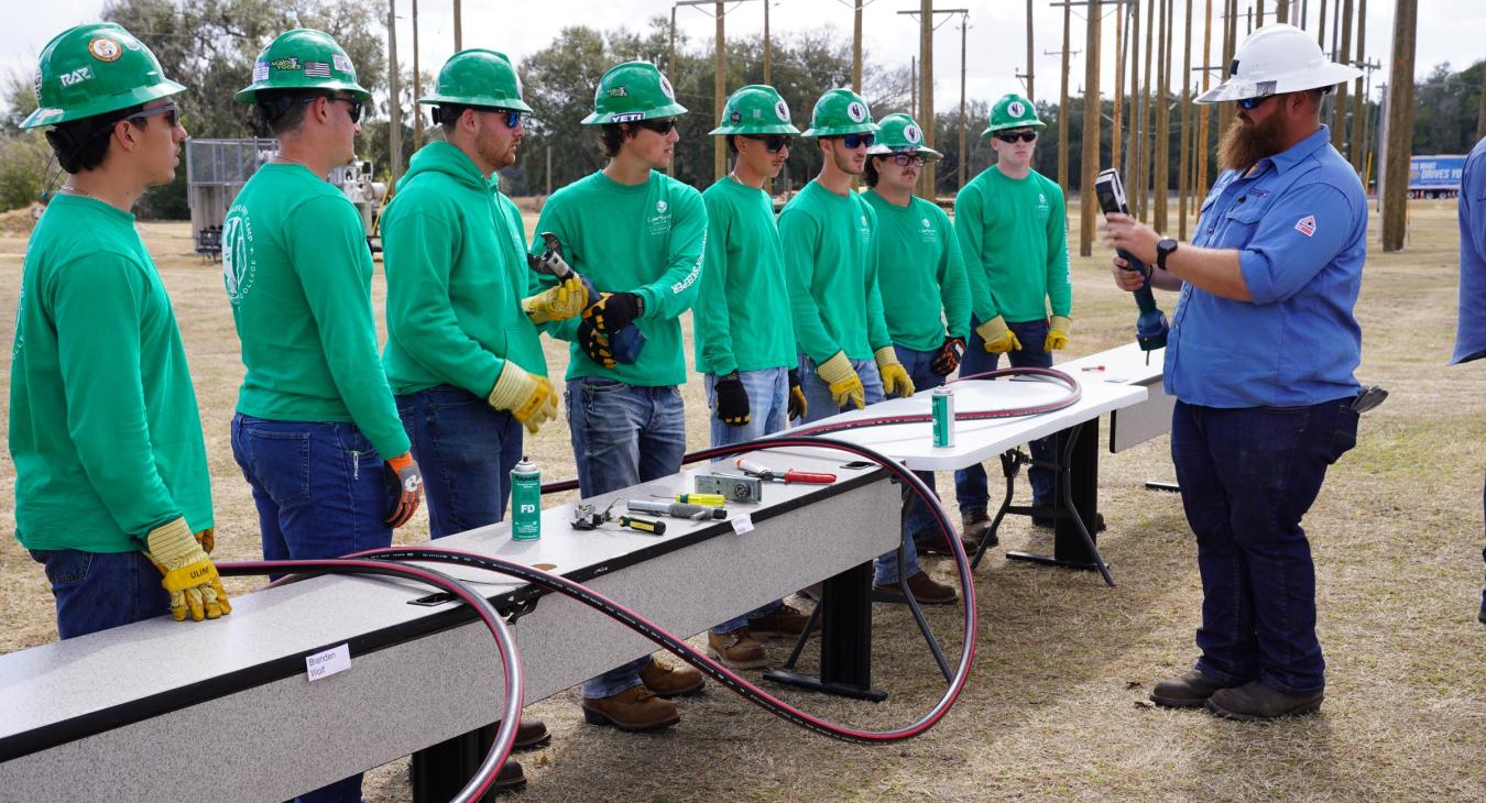 WREC Linemen Instruct at Lake Sumter State College