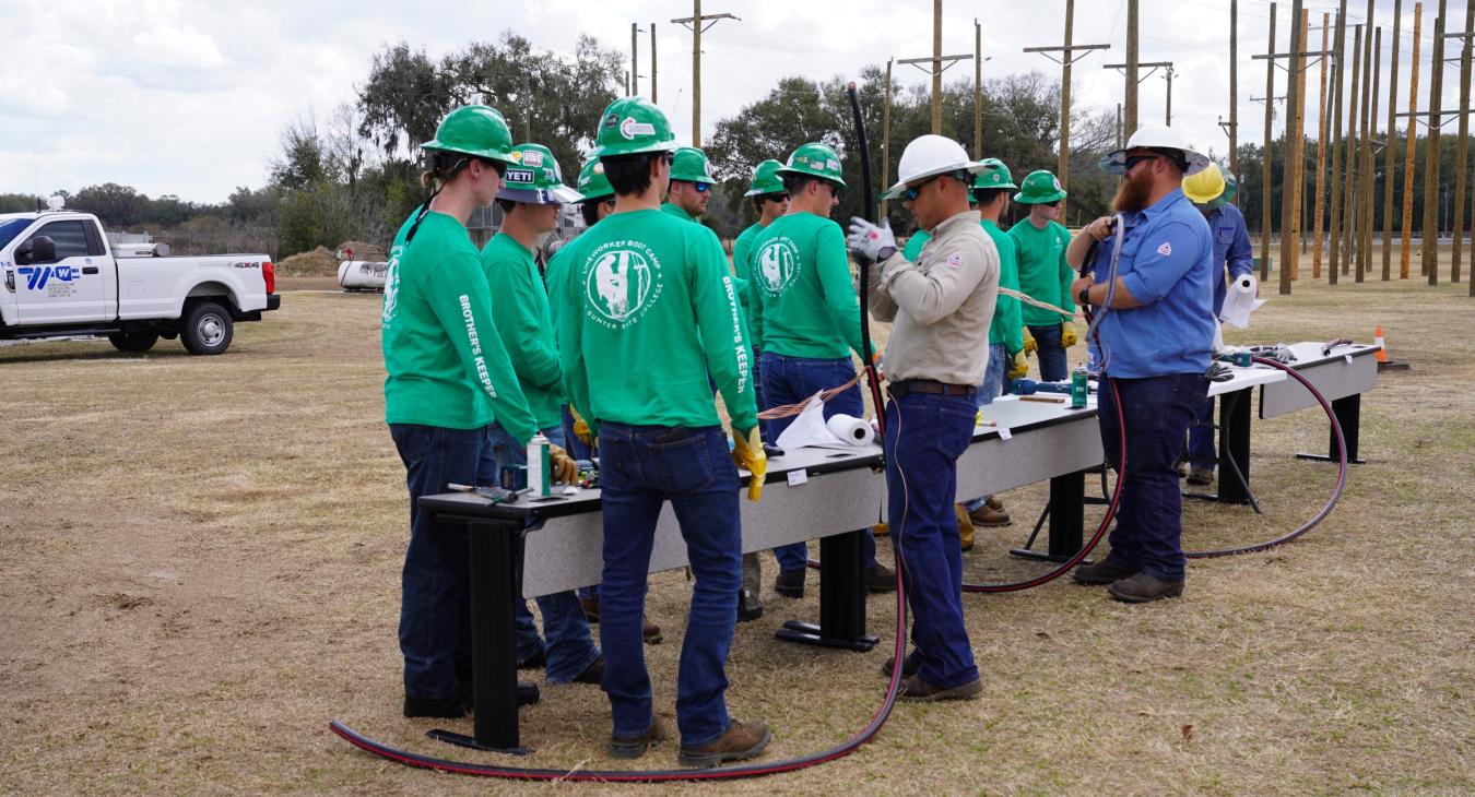 WREC Linemen Instruct at Lake Sumter State College