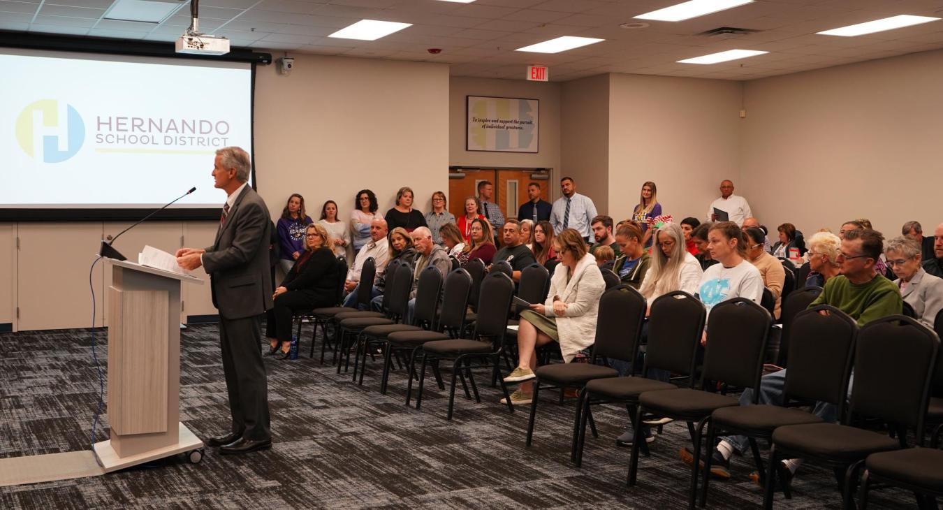 Capital Credits Refund Check Presentation For Hernando County School Board