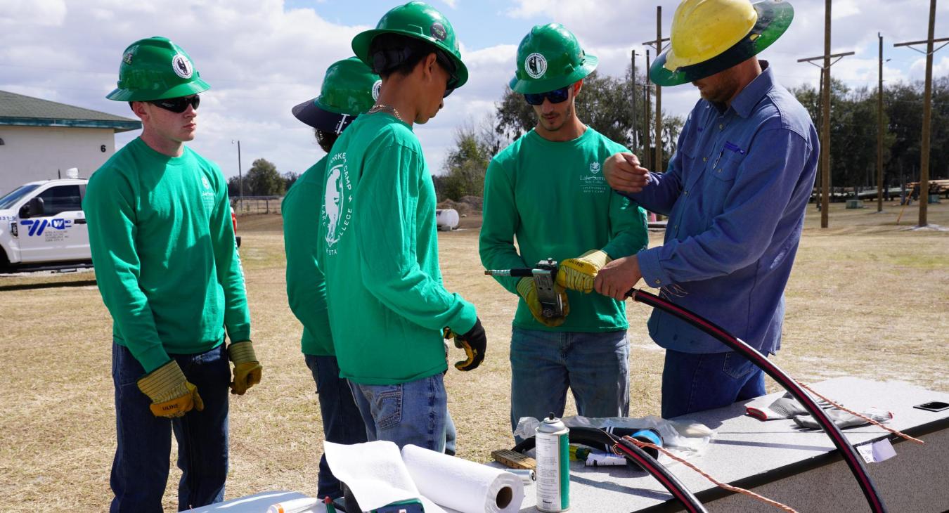 WREC Linemen Instruct at Lake Sumter State College