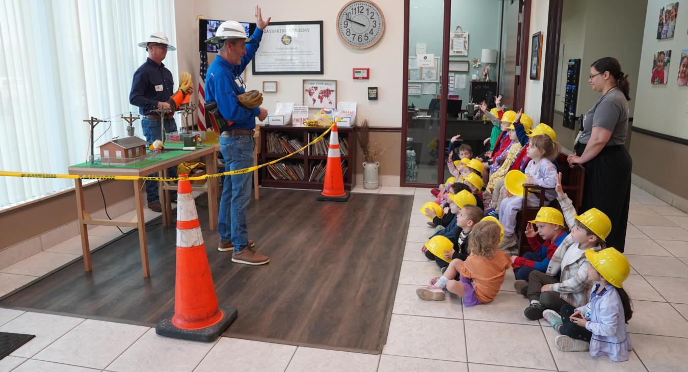 WREC Gives Safety Demonstration at Dayspring Academy