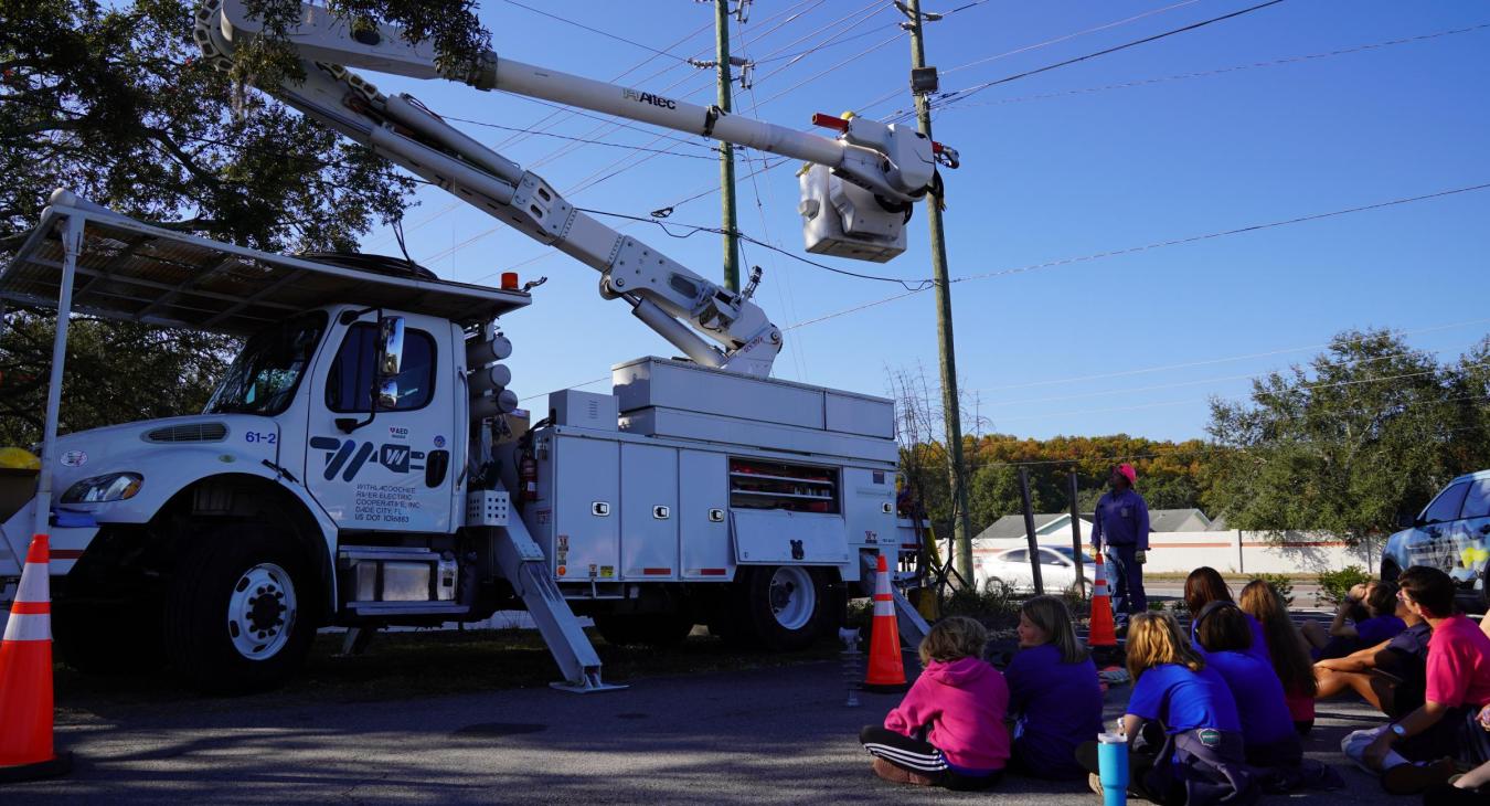 WREC Attends Great American Teach-In at Learning Lodge Academy