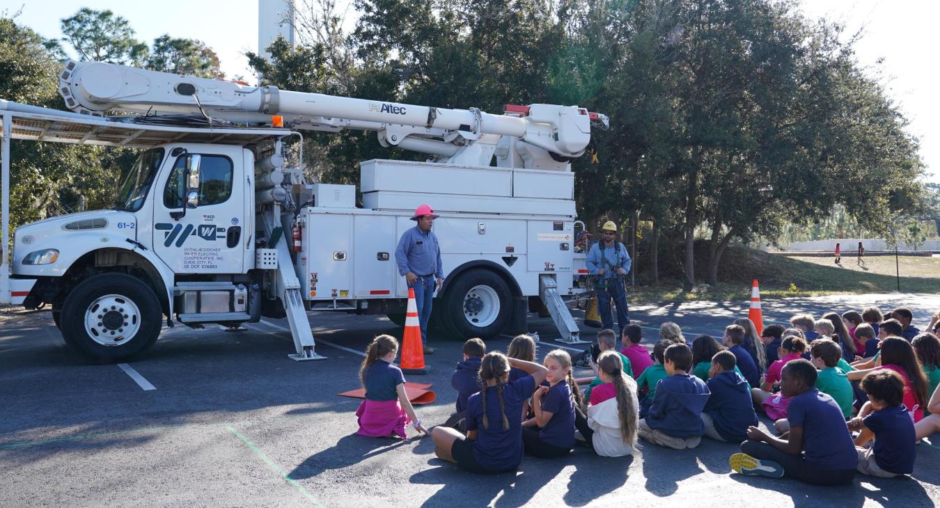WREC Attends Great American Teach-In at Learning Lodge Academy