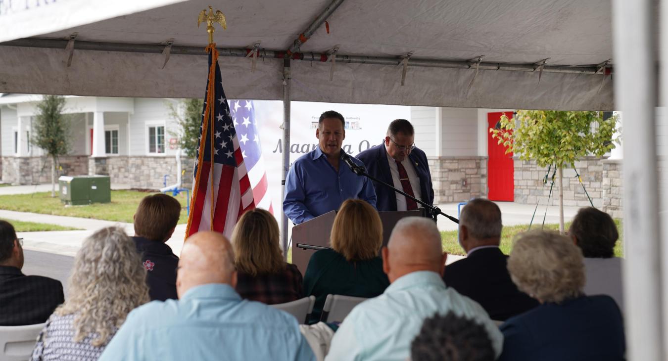 WREC Hosts Ribbon Cutting for Magnolia Oaks Veterans Housing Project