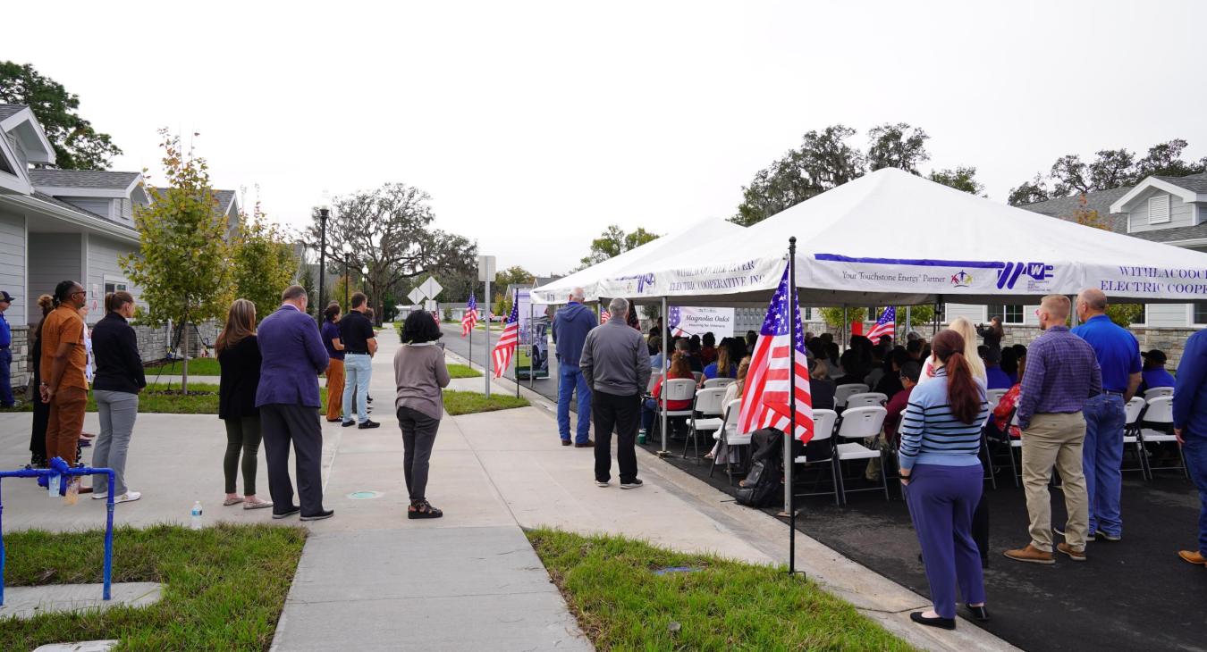WREC Hosts Ribbon Cutting for Magnolia Oaks Veterans Housing Project