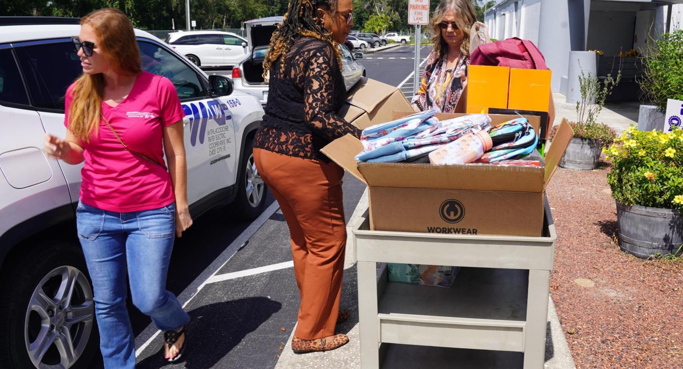 WREC Delivers School Supplies to Lacoochee Elementary School