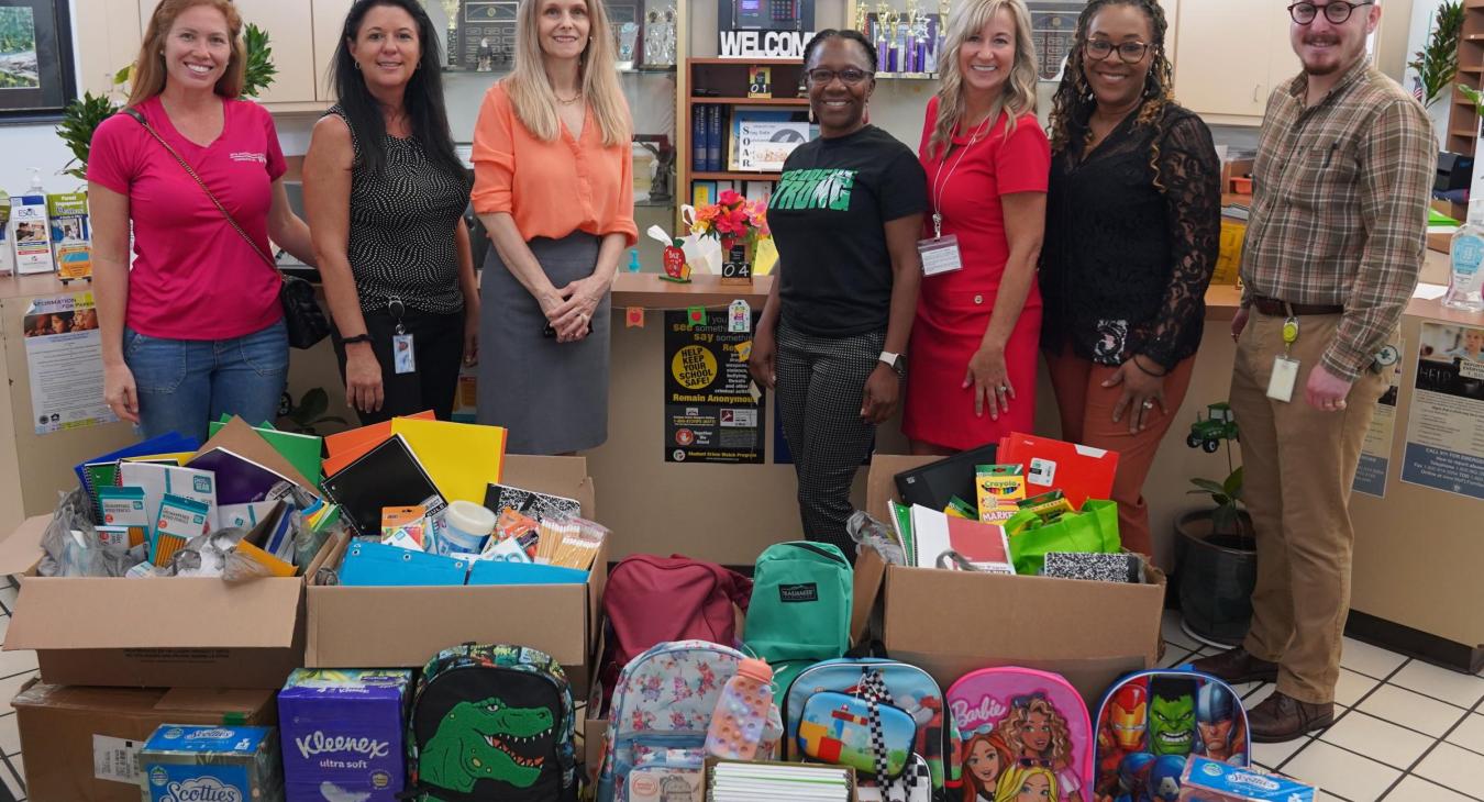 WREC Delivers School Supplies to Lacoochee Elementary School