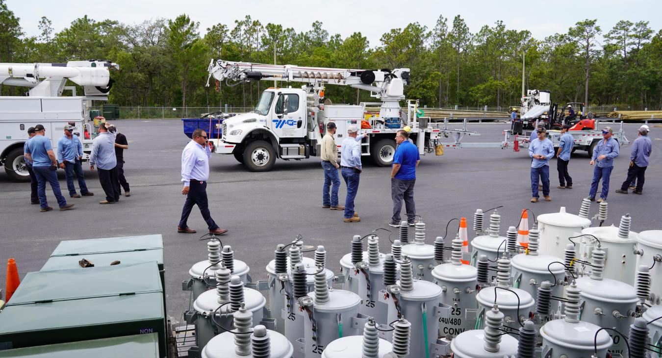 WREC Crews Aid in North Florida Power Restoration