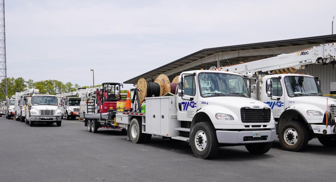 WREC Crews Aid in North Florida Power Restoration