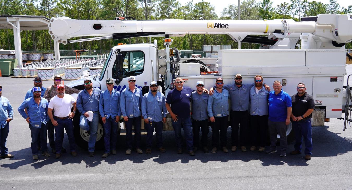 WREC Crews Aid in North Florida Power Restoration