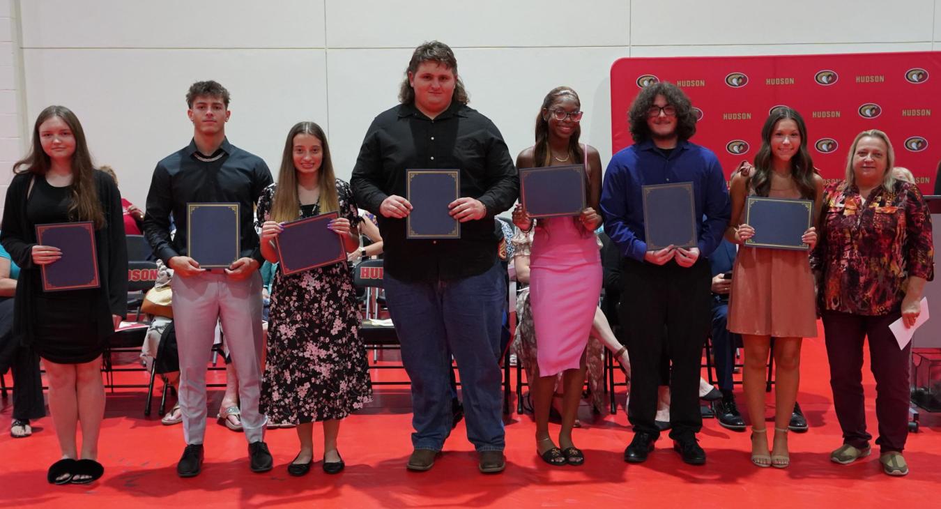 WREC Scholarships Awarded at Hudson High School