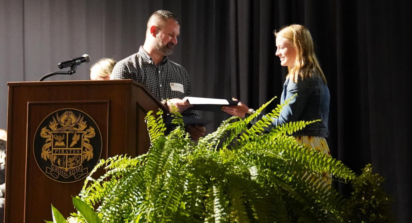 WREC Scholarships Awarded at Crystal River High School