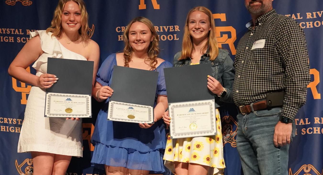 WREC Scholarships Awarded at Crystal River High School