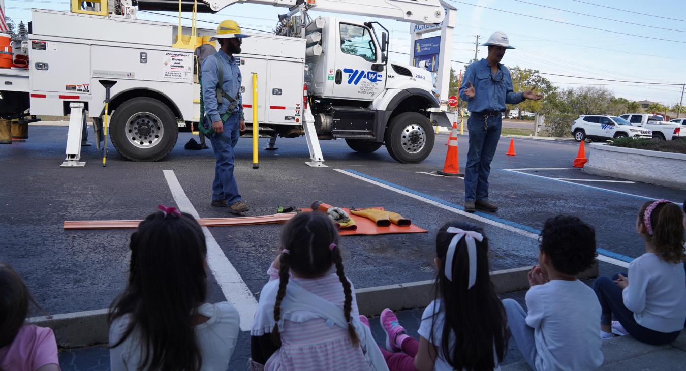 WREC Gives Safety Demonstration at Dayspring Academy