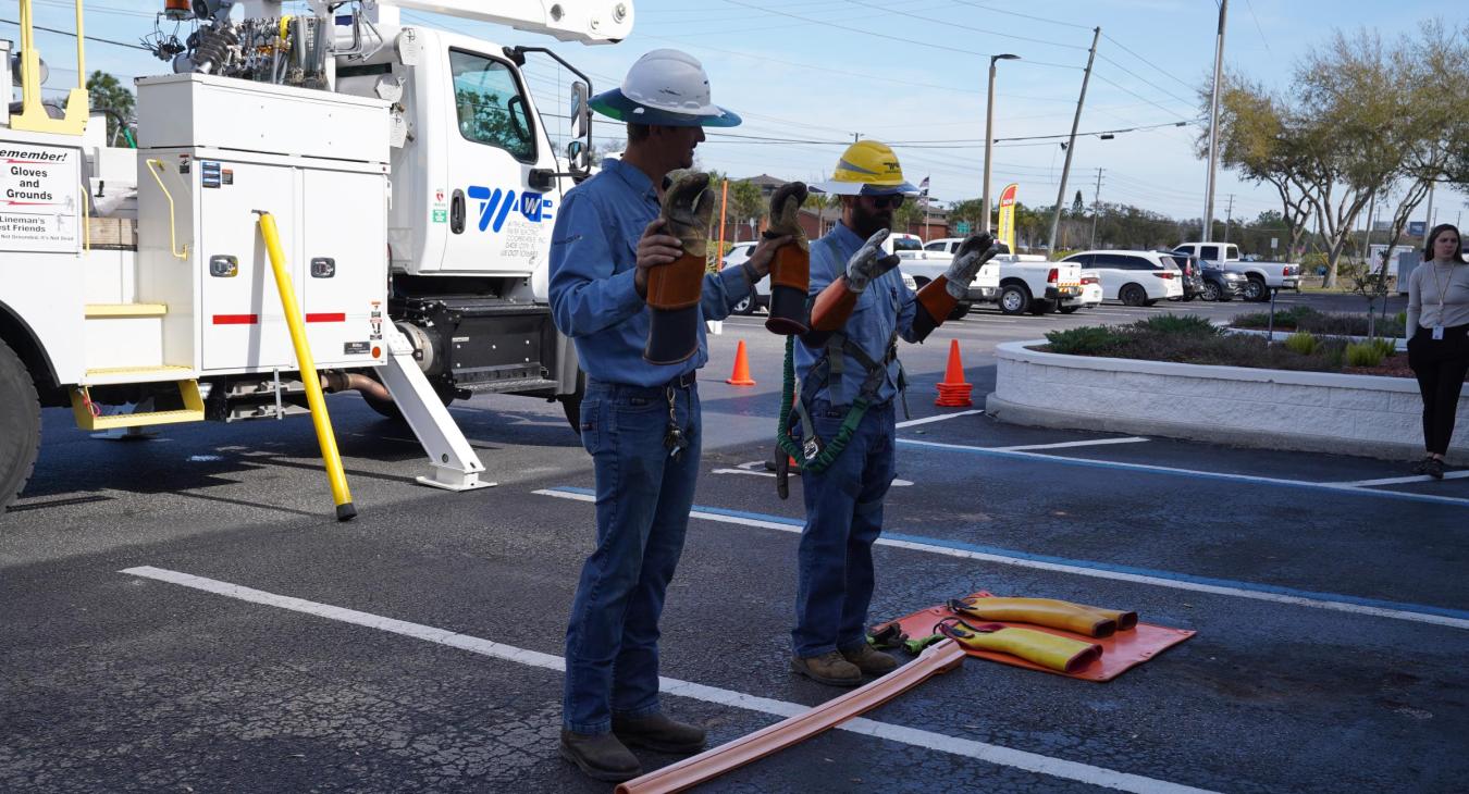 WREC Gives Safety Demonstration at Dayspring Academy