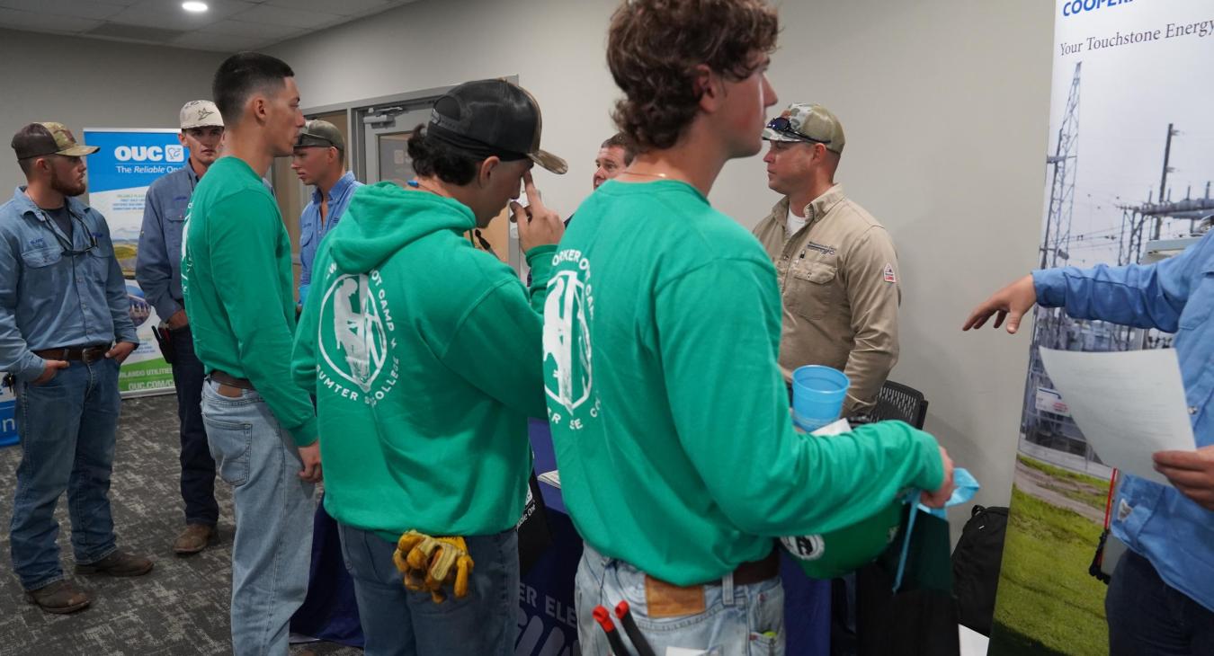 WREC at LSSC Lineworker graduation