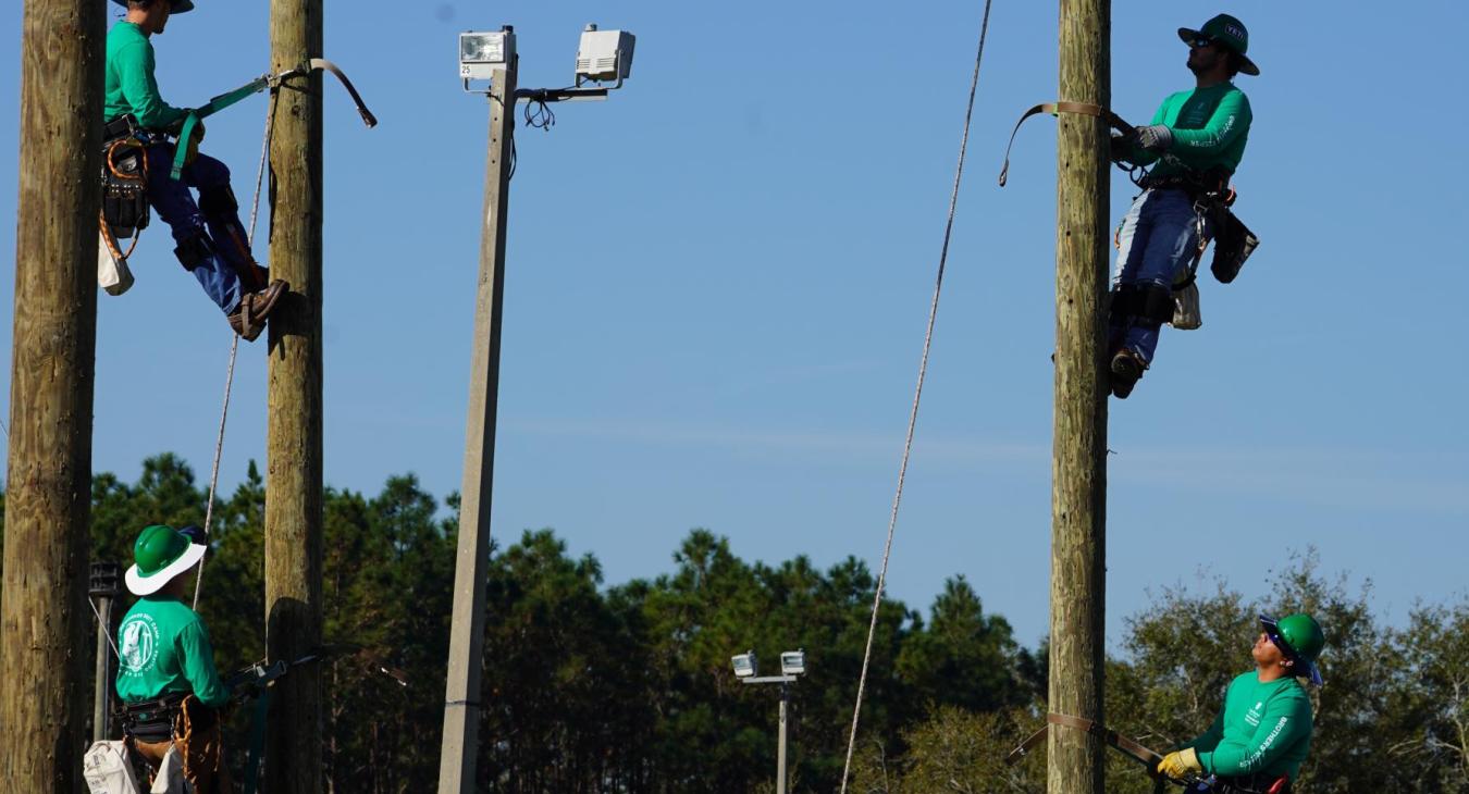 WREC Attends February 2025 Lake-Sumter State College Line Workers Graduation