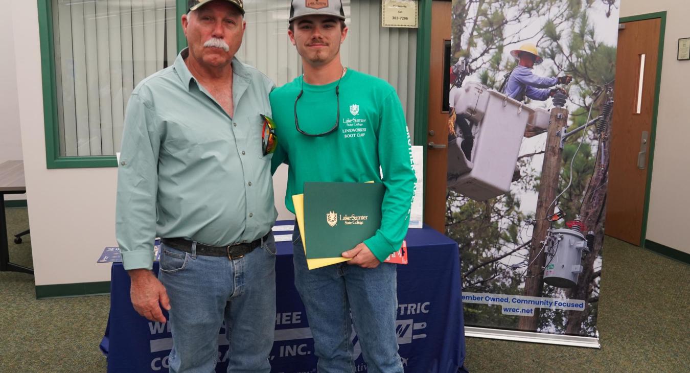 WREC Attends February 2025 Lake-Sumter State College Line Workers Graduation