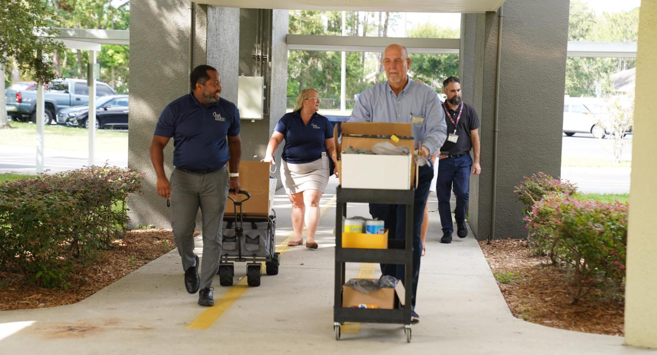 WREC Delivers School Supplies to Quail Hollow Elementary School