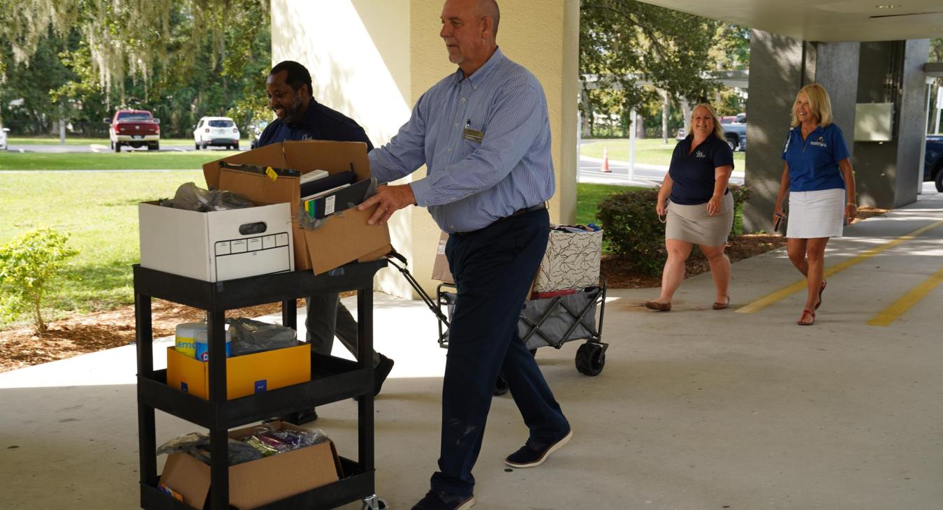 WREC Delivers School Supplies to Quail Hollow Elementary School