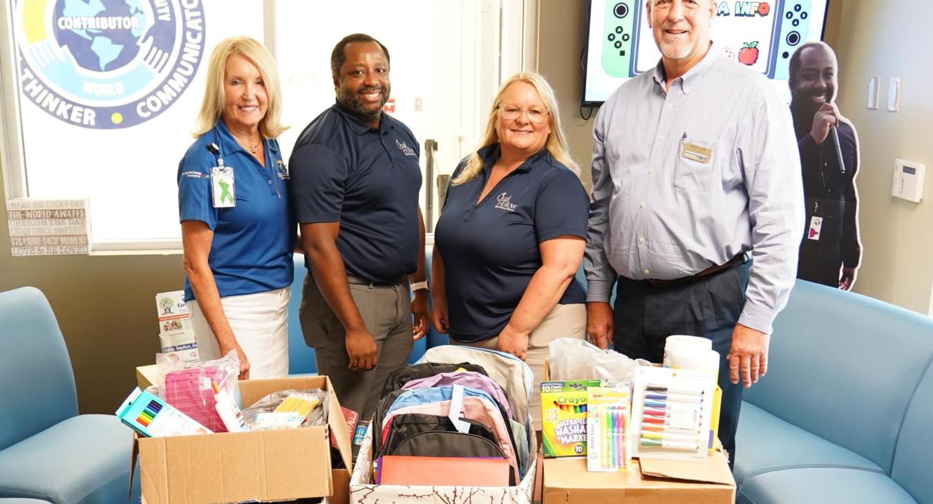 WREC Delivers School Supplies to Quail Hollow Elementary School