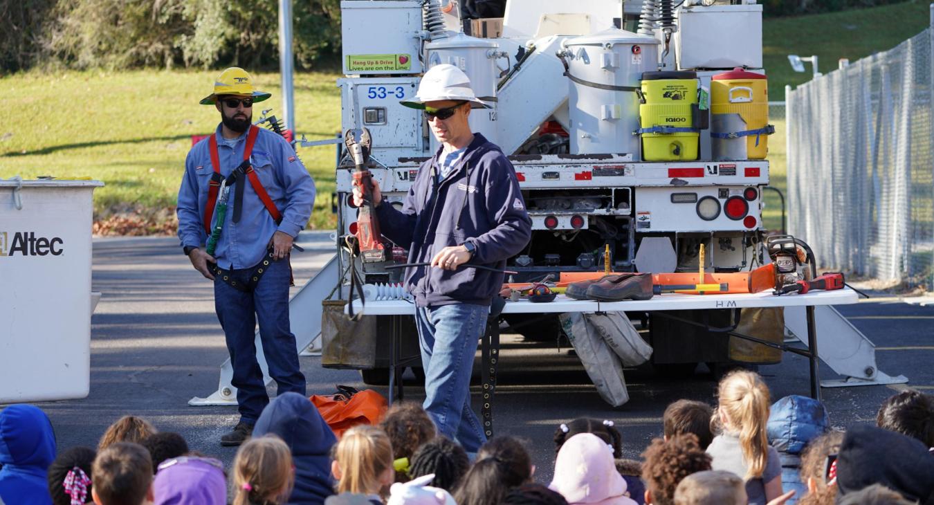 Career Day Presentation By WREC Linemen