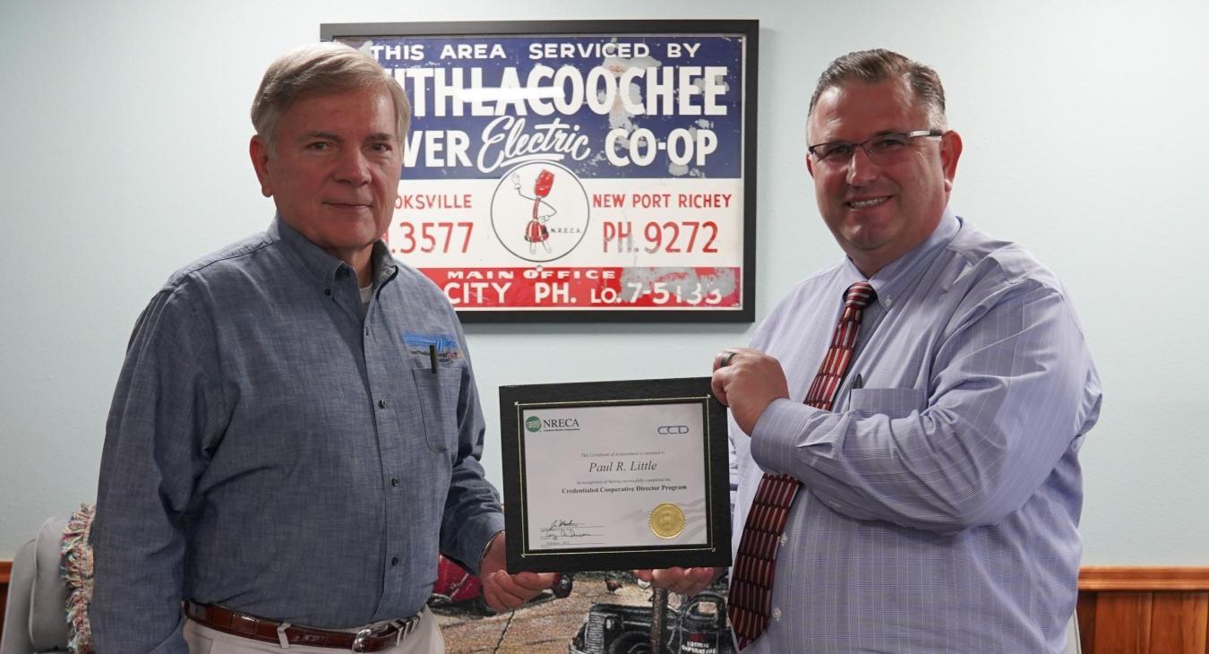 Board Trustee Paul R. Little Receives Certificate of Achievement