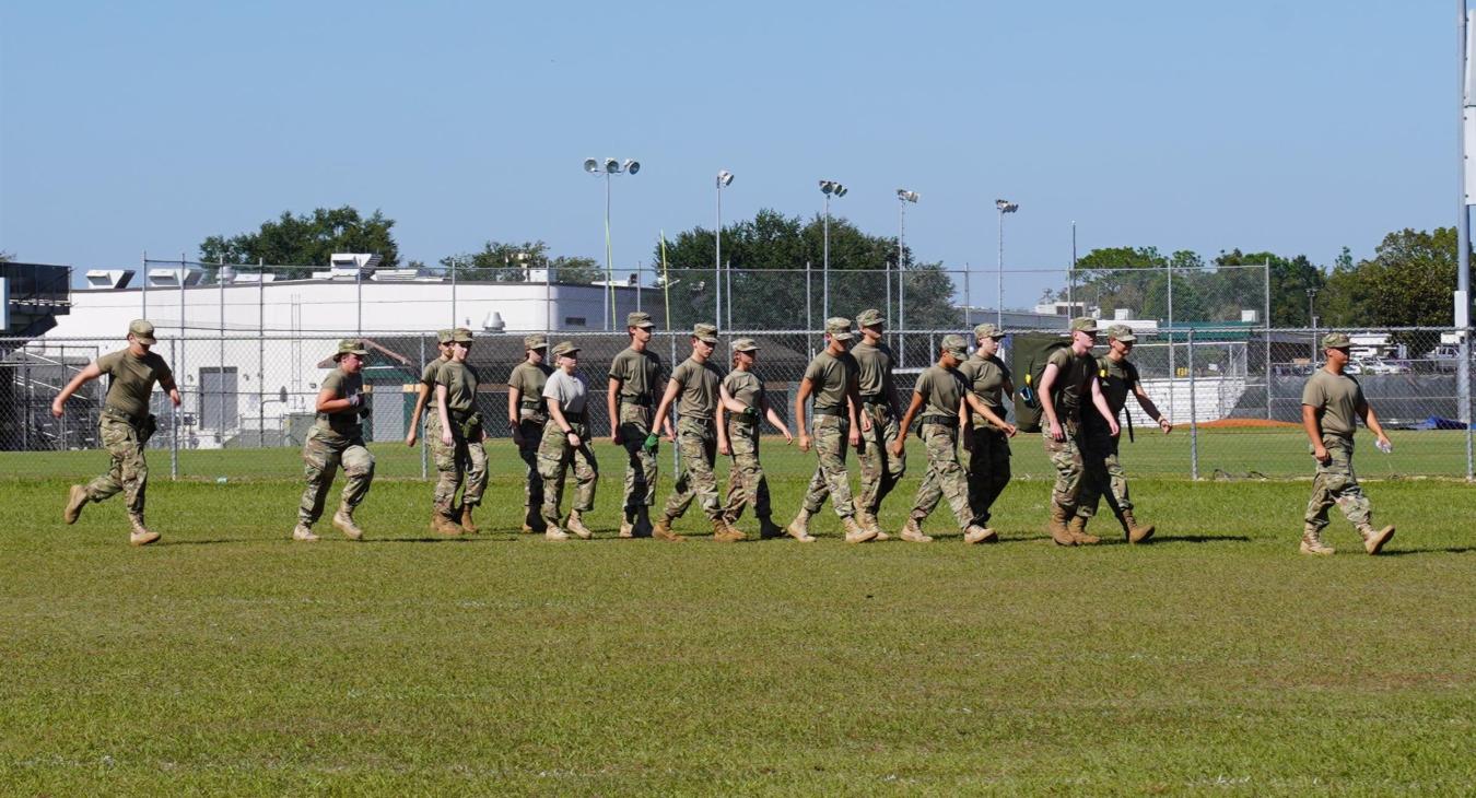 WREC Donates Utility Poles to Lecanto High School's JROTC