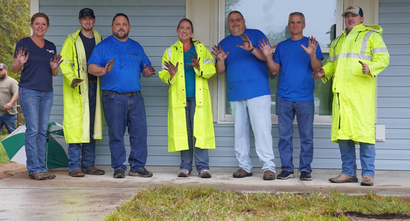 WREC Employees Volunteer for Mid-Florida Community Services Home Build