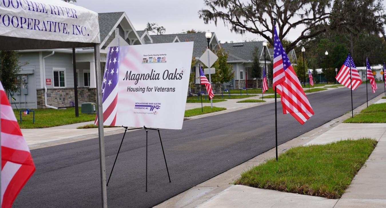 WREC Hosts Ribbon Cutting for Magnolia Oaks Veterans Housing Project