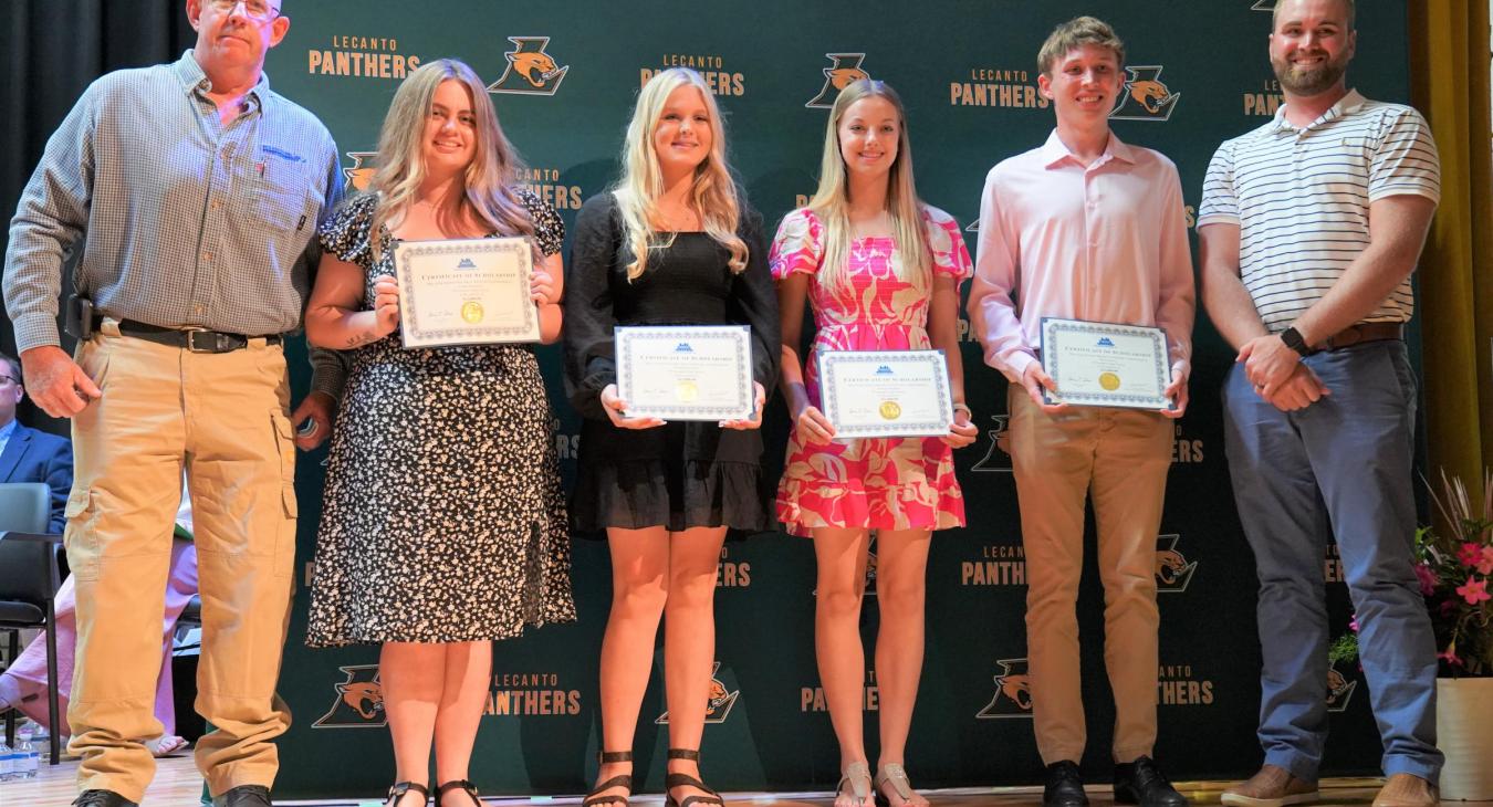 WREC Scholarships Awarded at Lecanto High School