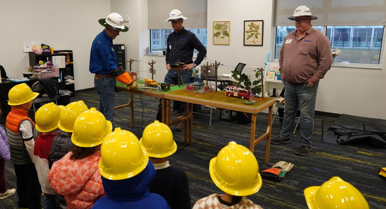 WREC's Safety Department visits Dayspring Angeline Academy