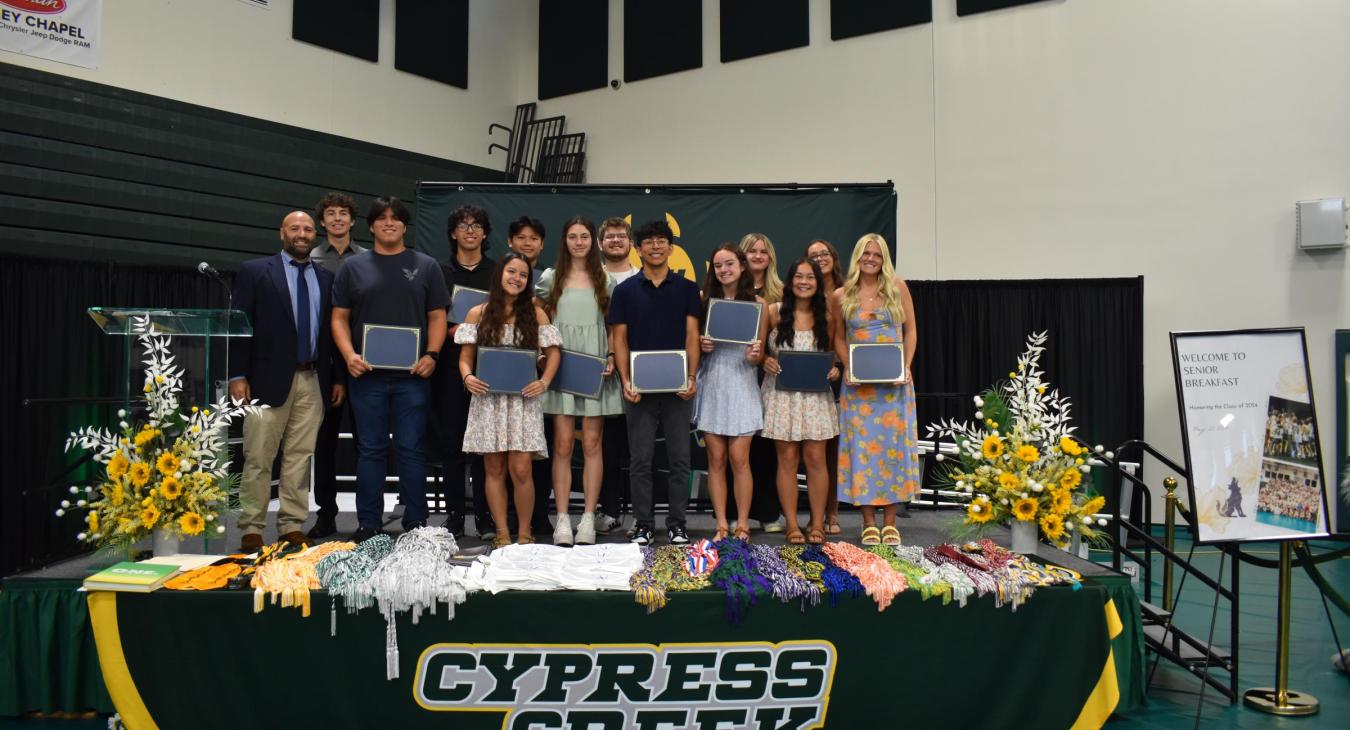 WREC Scholarships Awarded at Cypress Creek High School