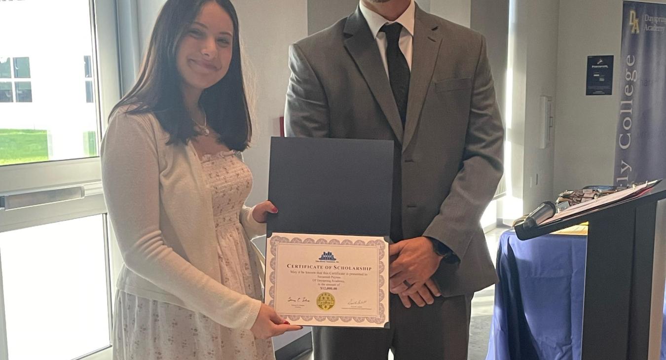 WREC Scholarship Awarded at Dayspring Academy